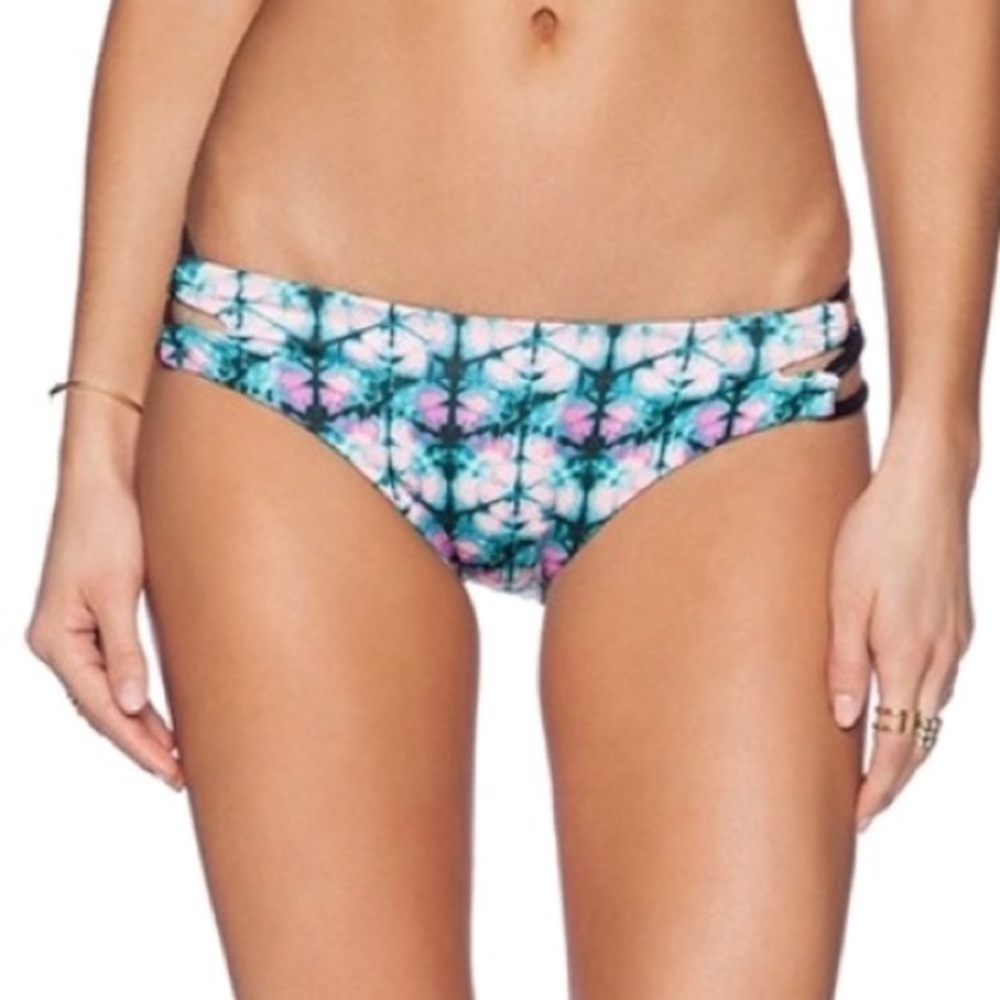Gypsy 05 Midnight Reef Tie Dye Strappy Bikini Bottom Size XS NWT $80